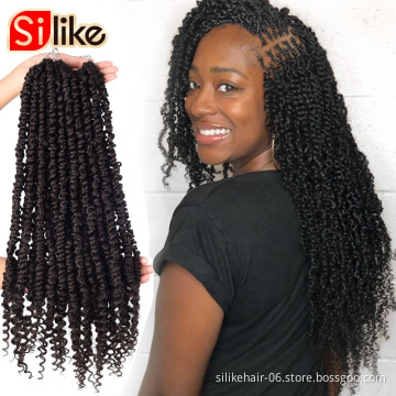 2020 Hot Selling High Quality Twist Crochet  Hot Selling 12" 18 inch 70g colorful kinky twist Crochet Braid for African Market